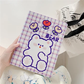 

Cartoon flower Bear Leather Stand Smart Tablet Cover Skin For iPad Air 3 Mini 4 Case Mini 2 3 1 Mini 5 2019 Pro Protective Shell