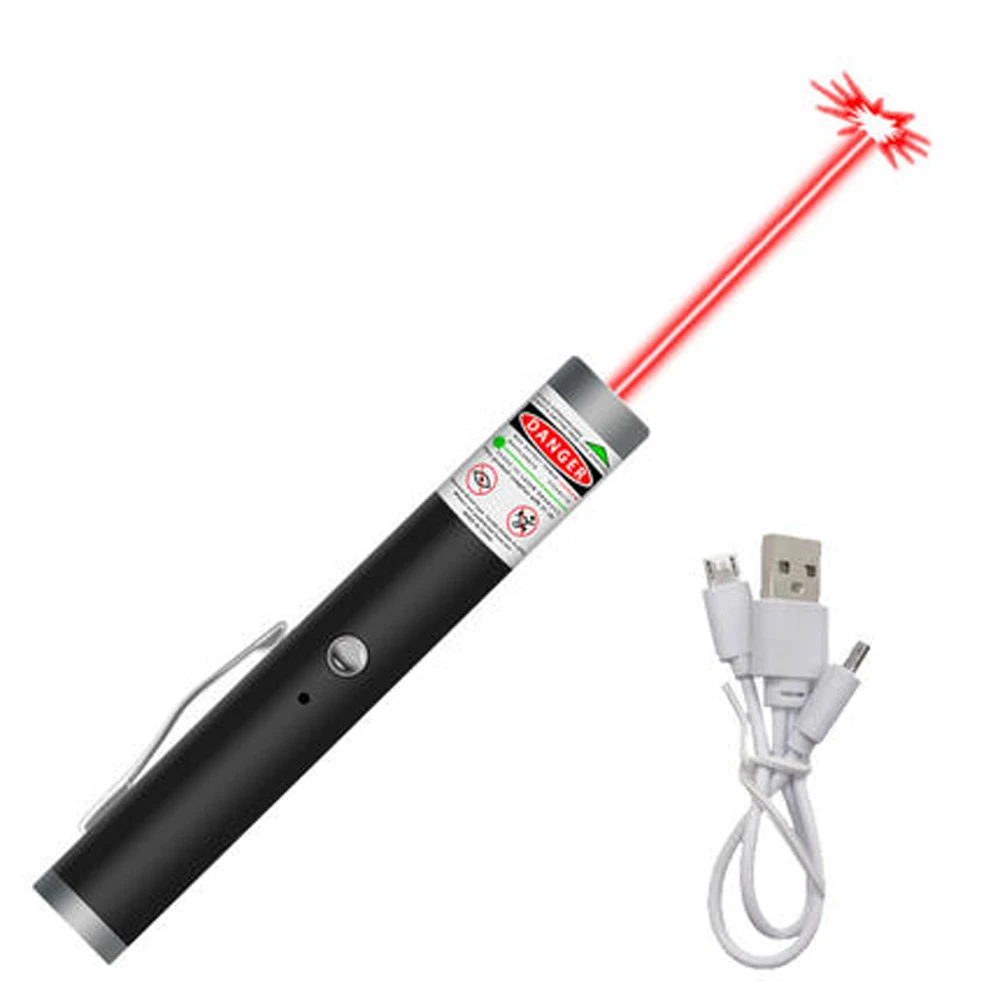 Mini USB Green Laser Pointer Charging High Power 5 MW Portable red Dot torch Single Point Starry Lazer | Спорт и развлечения