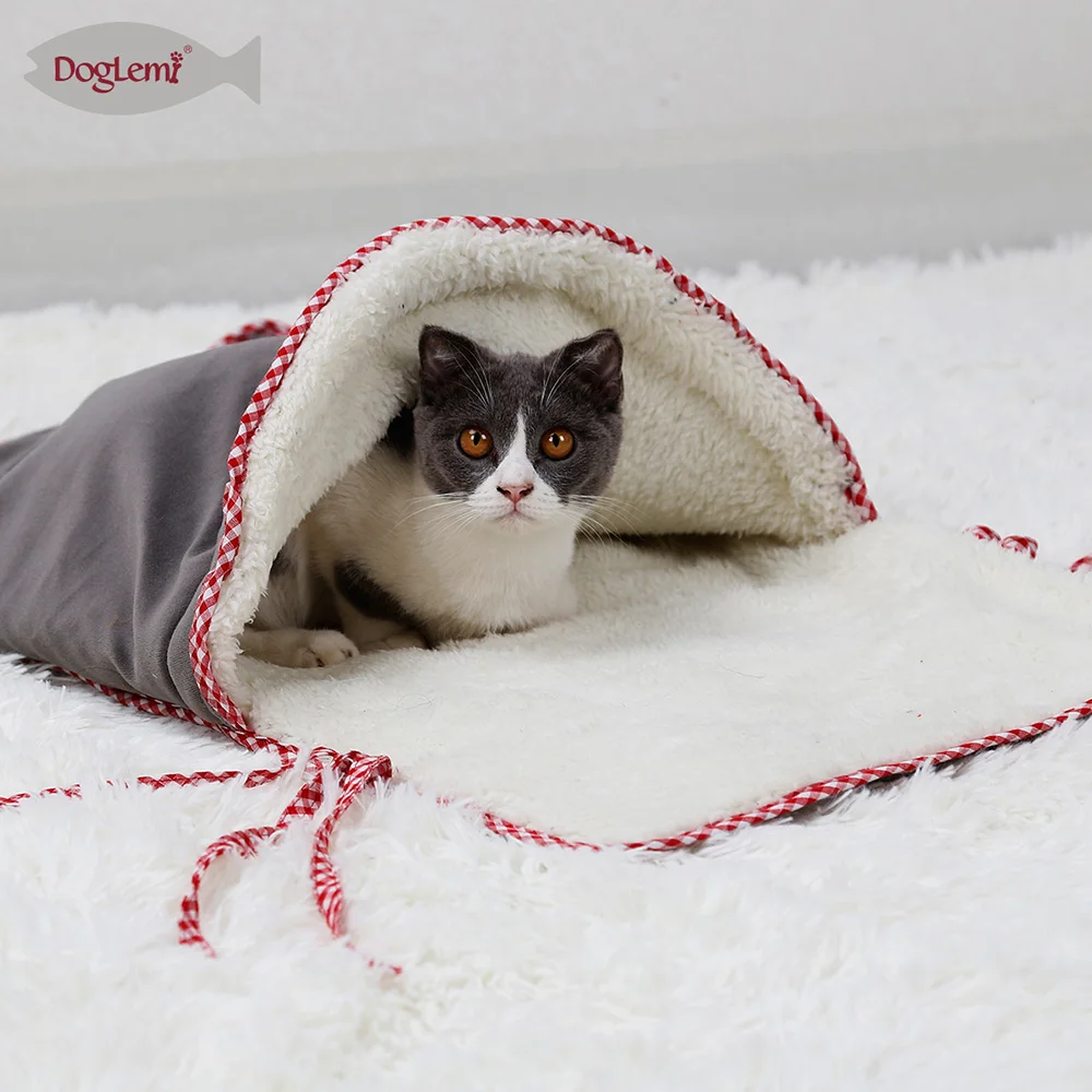

Cat Sleeping Bag for CatsSuper Soft Small Hamburger Soft Self-Cat Nest Pet House Pet Supplies Cat Cave