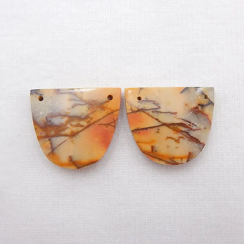 natural stone earrings picasso jasper earings long earrings