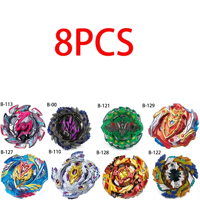 Новая комбинация Beyblade Burst набор игрушек Beyblades Арена Bayblade Metal Fusion 4D с пусковым устройством спиннинг топ игрушки - Цвет: 8pcs