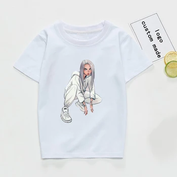 

Harajuku Street Wear Tshirt High Quality Child Children Girls O-Neck Shirts Its That Girl/boy Billie Eilish Print Funny T-Shirt