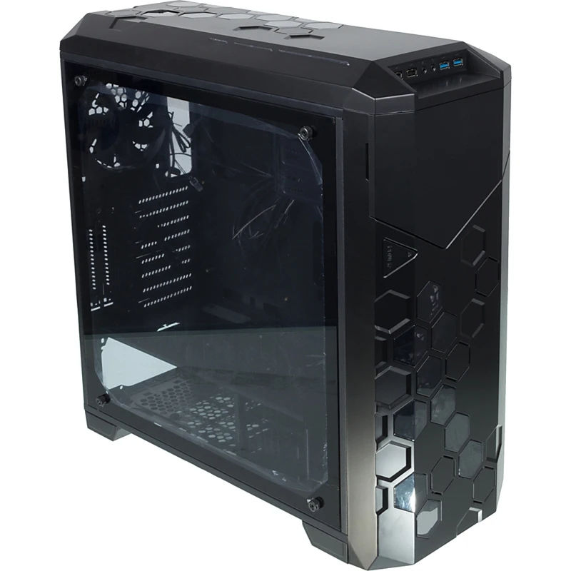 Корпус Formula V-LINE 6000-RGB черный без БП ATX 2x120mm 2xUSB2.0 2xUSB3.0 audio door bott PSU