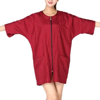 

New Style Salon Hairdresser Aprons with Zipper Round Collar Barber Cape Hairdressing Waterproof Gown Haircut Apron Clothes