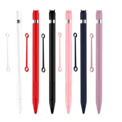 Étui de protection en Silicone Anti perte pour Apple Pencil, coque de protection, couvercle d'adaptateur de câble, livraison directe 