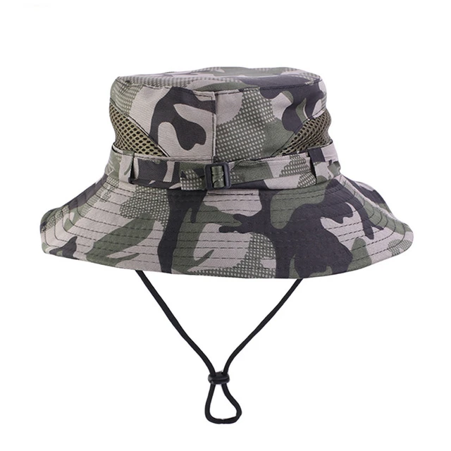 Men Women Kids Military Camouflage Army Bucket Hat Jungle Camo