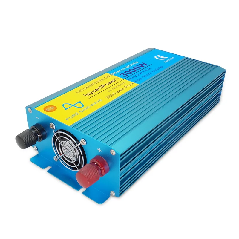 12 V/24 V постоянного тока до AC110V/220 V 3000 Вт пиковый ЖК-дисплей& светодиодный цифровой Дисплей Чистая синусоида Инвертор DC/AC Кемпинг конвертер лодки 2 переменного тока выход Мощность инвертор