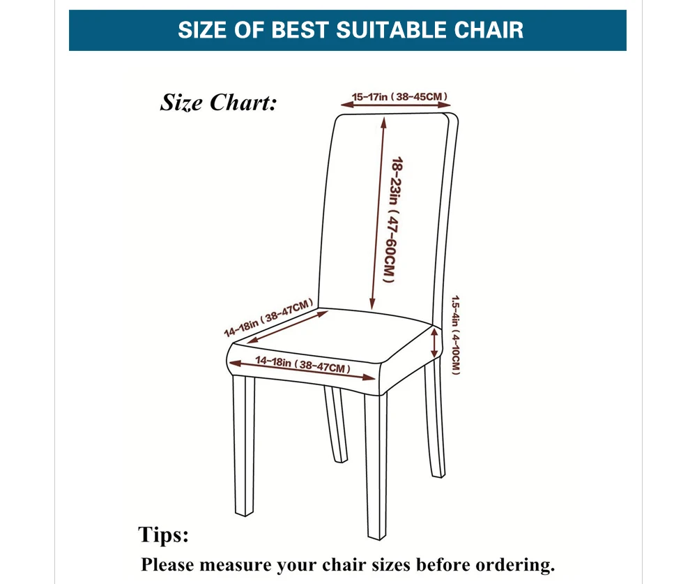 Эластичные чехлы на кухонные стулья, одноцветные клетчатые чехлы на спинку стула, съемные чехлы для свадебного украшения, чехлы на стулья