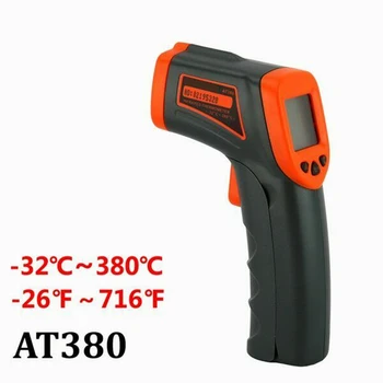 

High Quality AT380 Industrial Digital Infrared Thermometer Color LCD Non-Contact Handheld 10-95% RH Noncondensing