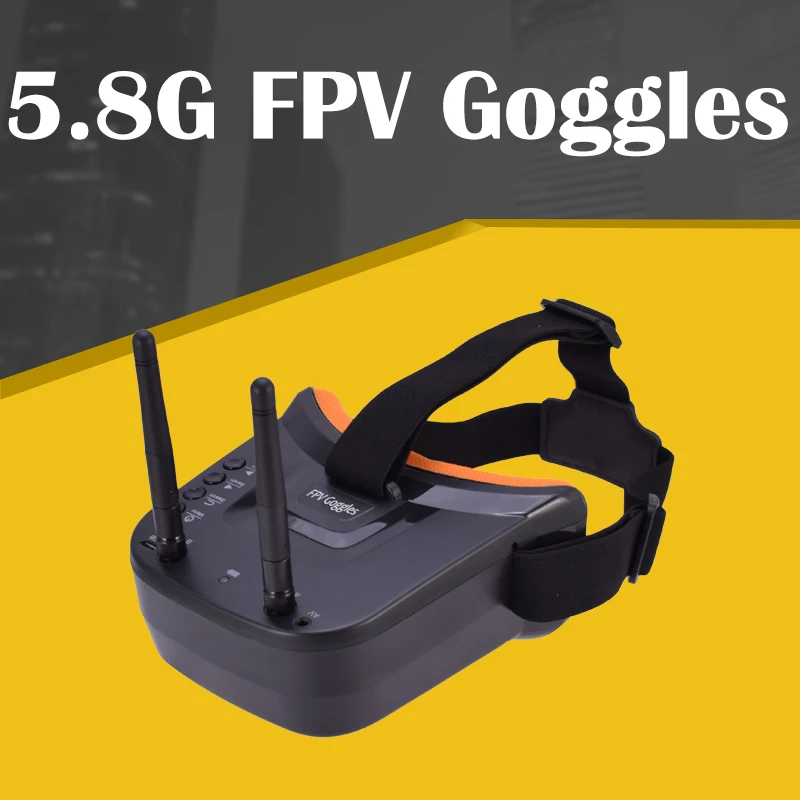 5 8G FPV очки 40CH двумя антеннами монитор видео с 3 дюймовый HD ЖК дисплей 1200 мА/ч