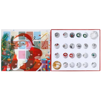 

1 Set Christmas Ornament Calendar Gift Box Set Creative Trinkets Collections Box