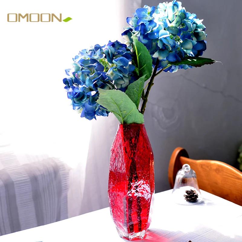 High Quality Red Vase Terrarium Colored Glass Vase Home Decor Tabletop Decorative Vases For Flowers Wedding Decoration Vases Aliexpress