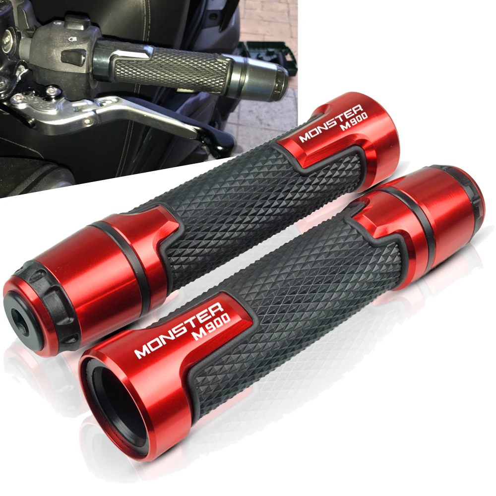 Для поездок на мотоцикле Ducati Монстр M900 M 900 821 400 620 695 7/8 ''22 мм мотоциклетные ручки противоскользящая ручка мотоцикла концы акустическая система ручной Руль