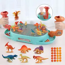 Juego de mesa de catapulta de rebote de dinosaurio, juguete de interacción entre padres e hijos, juego de doble batalla para niños, regalos de fiesta de navidad