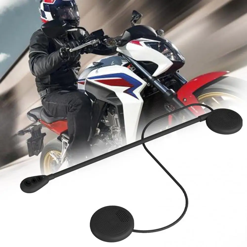 

Motorcycle Helmet Bluetooth Headset Earphone Thin Earpiece with Hands-Free Call мотогарнитура для шлема