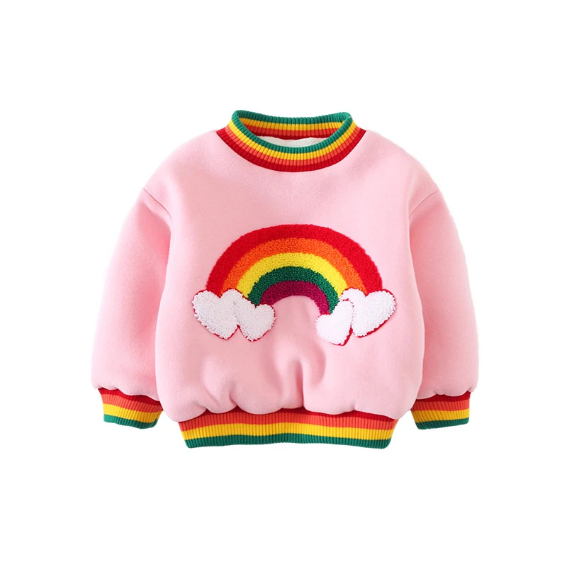 Модная детская одежда Детский свитер на осень и зиму Свитшот Rainbowe для маленьких