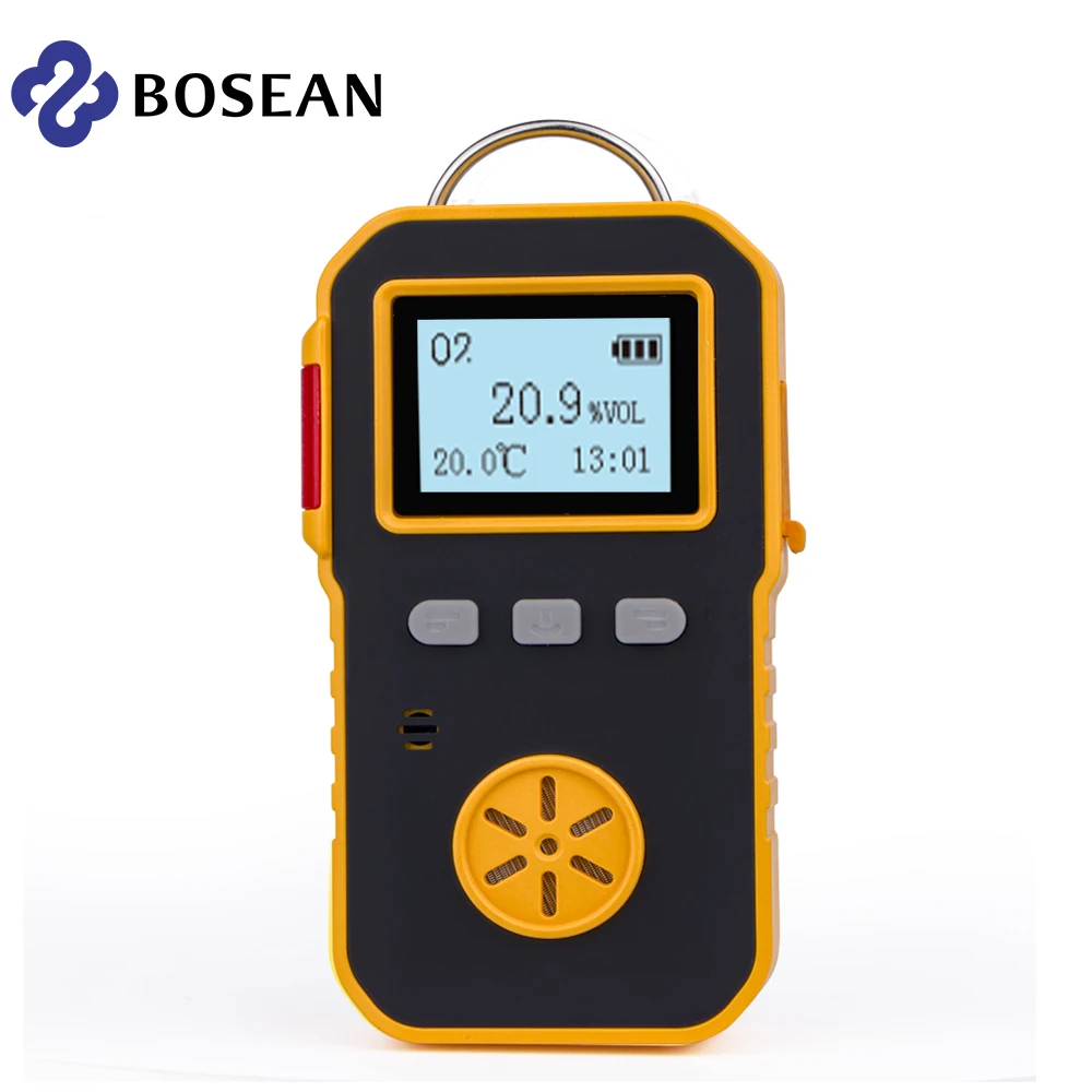 

Bosean Industry Portable Professional oxygen detector gas analyzer O2 Meter monitor measuring 0-30%VOL Sound and Light Vibration