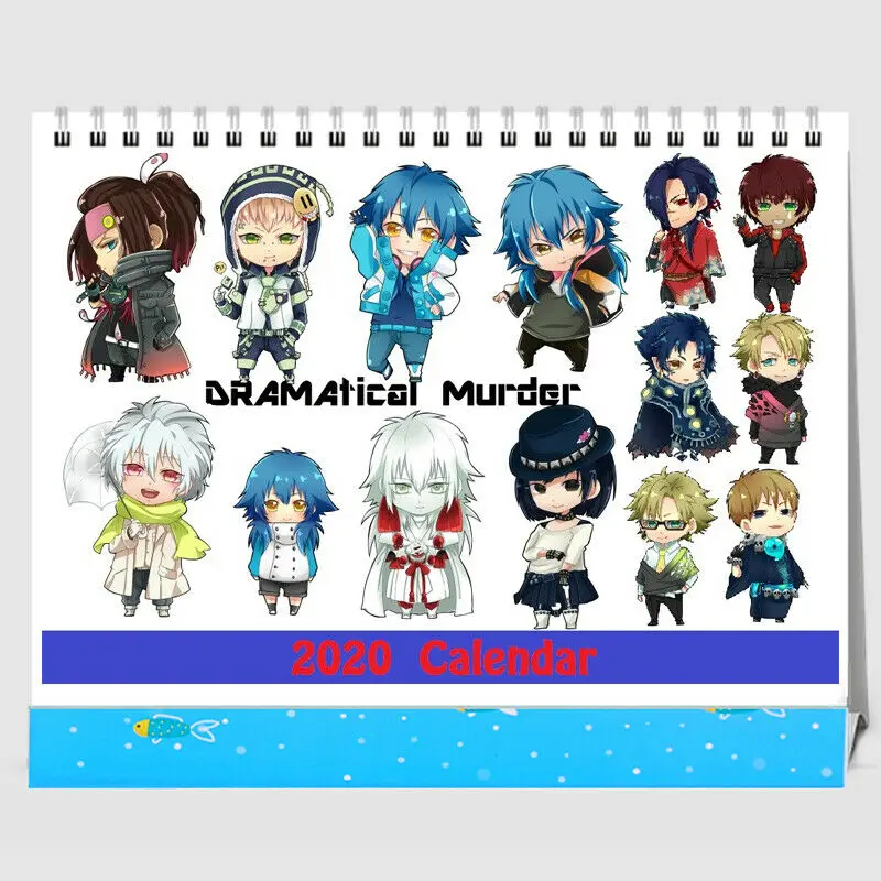 

2020 Anime Calendar Anime DMMD DRAMAtical Murder Seragaki Aoba Desktop 13 Pages New Year Gift