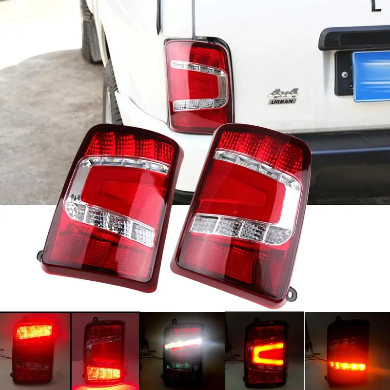 1 Set Led Tail Light with Turn Signal Light Lamp for Niva 4X4 1995+ Car Light Assembly Rear Brake Light