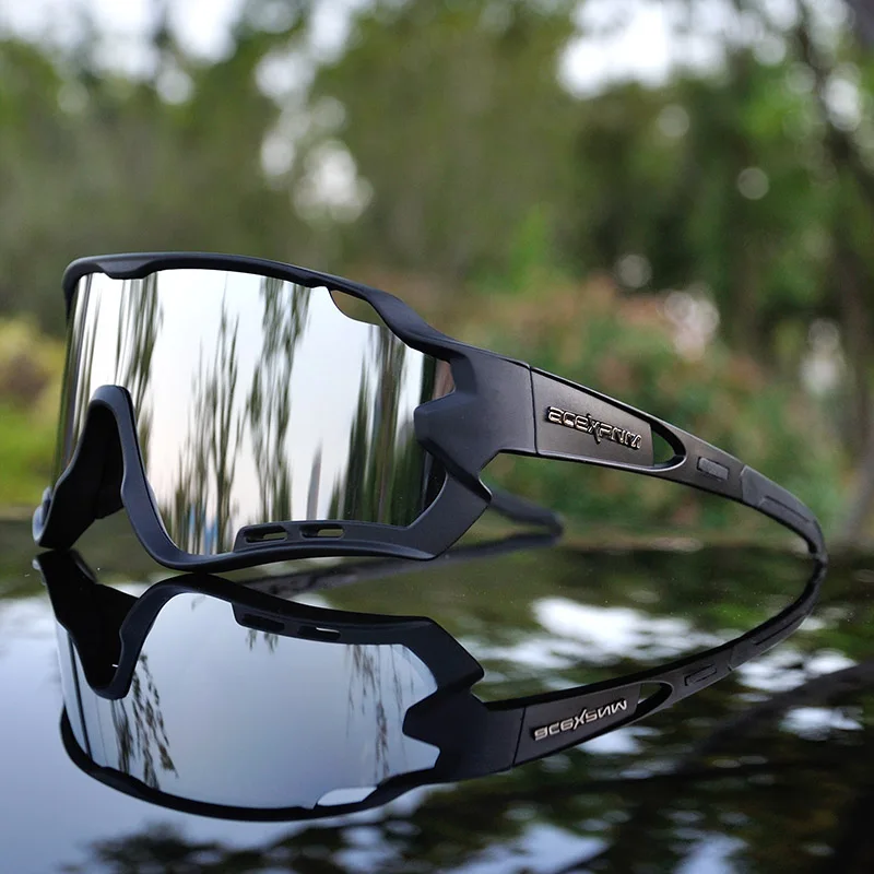 ACEXPNM, брендовые, новые, поляризационные, велосипедные очки, для спорта на открытом воздухе, велосипедные очки, для горного велосипеда, велосипедные солнцезащитные очки, UV400, очки с 4 линзами - Цвет: JFU3