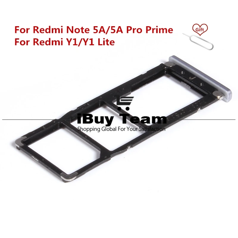 

For Xiaomi Redmi Note 5A / 5A Prime Pro SIM Card Tray Holder For Redmi Y1 / Y1 Lite SIM Card Slot Adapter Repair Spare Parts