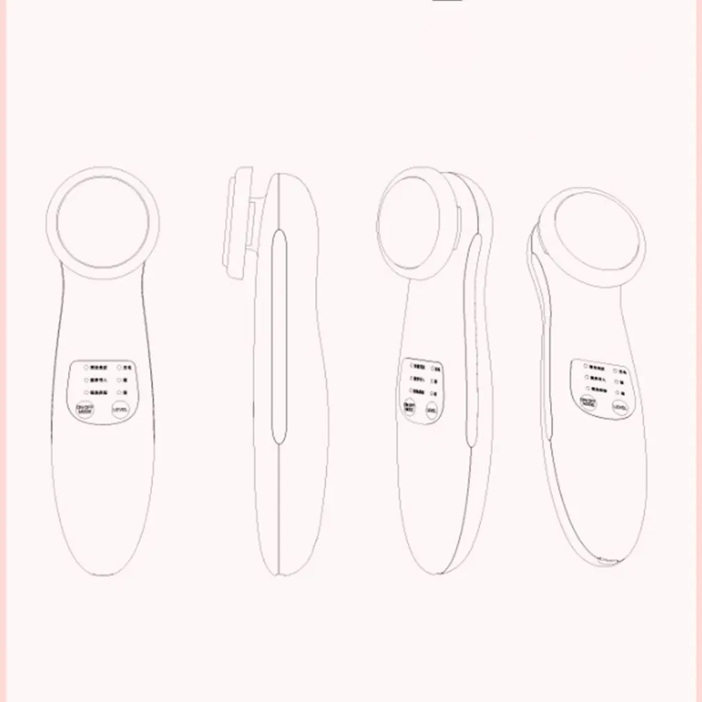 Charging Ion Exporting Instrument Heating Facial Cleanser Facial Massager Home Ion Rejuvenation Beauty Instrument 3