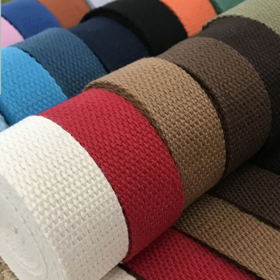 50 yards/lot 25cm width Canvas Ribbon Belt Bag Webbing Polyester Cotton Knapsack Strap Diy Sewing Accessories | Дом и сад