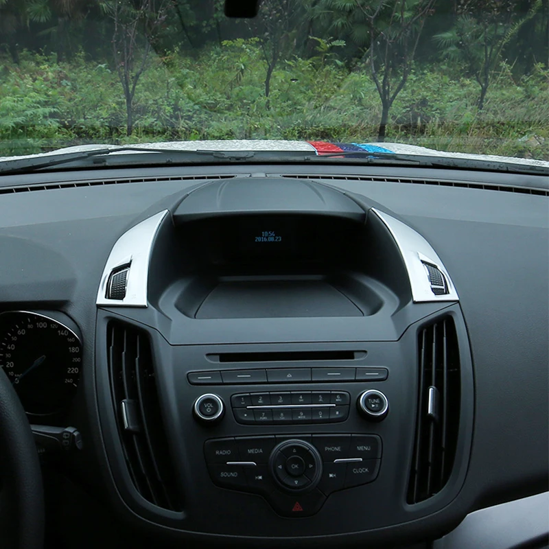 

ABS-пластик для Ford C-MAX 2013-2017, автомобильные аксессуары, матовая крышка для приборной панели, кондиционера, вентиляционного отверстия, отделка, автостайлинг