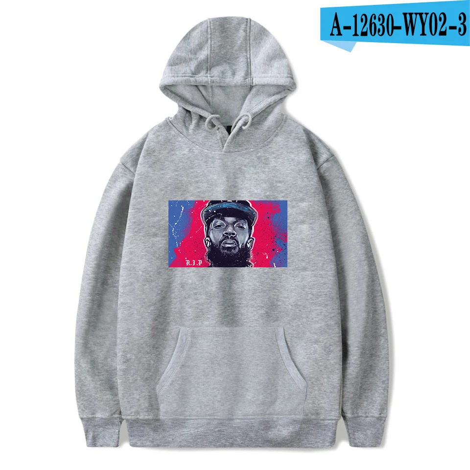 Nipsey Hussle 3D толстовки для мужчин/wo мужчин Новая мода хип хоп Толстовка уличная 3D печать Nipsey Hussle мужские толстовки Толстовка - Цвет: Gray
