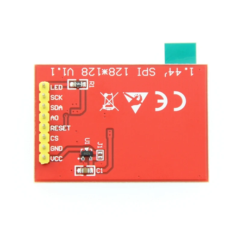 1,44 дюймовый TFT lcd модуль 128x128 SPI Серийный 4 IO ЖК-дисплей Драйвер IC ST7735S