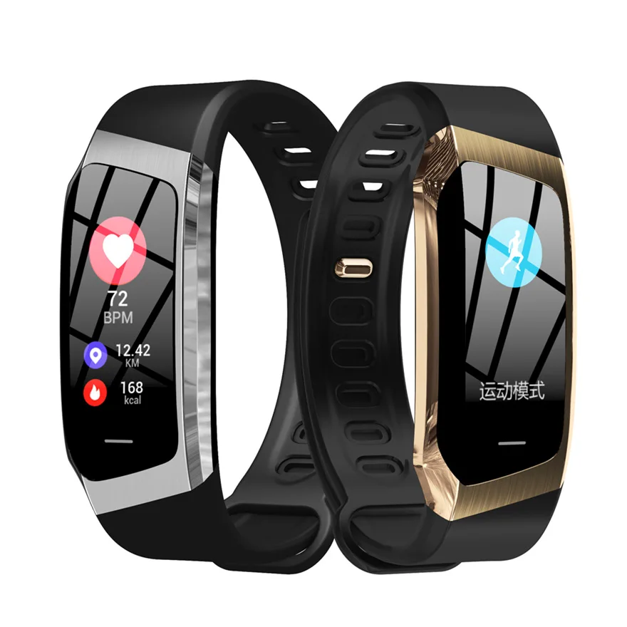 E18 smart watch color screen exercise heart rate blood pressure health monitoring waterproof exercise smartwatch for men women