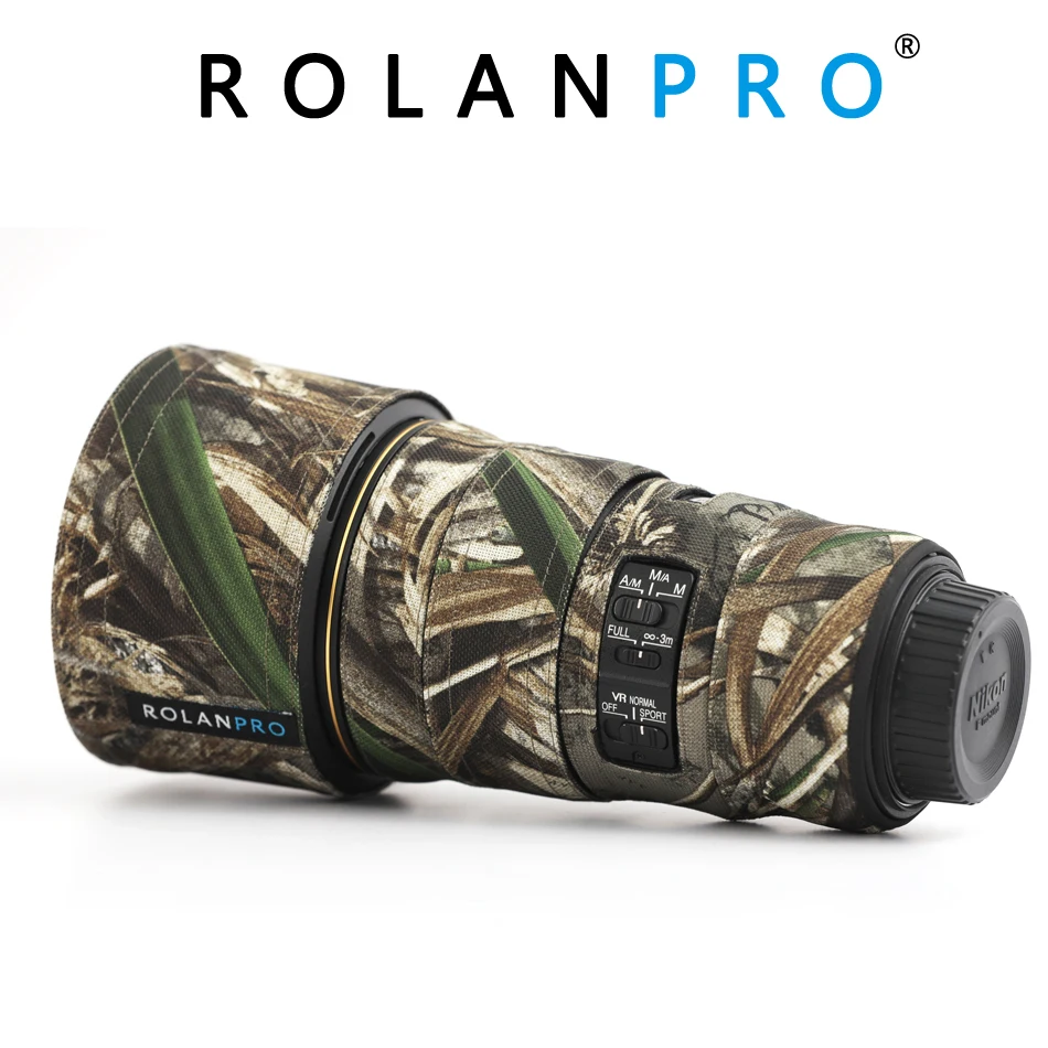 Rivestimento Dell'Obiettivo Rolanpro Per Nikon Af-S 300Mm F4E Pf Ed Vr Pistole Protettive Abbigliamento Camouflage Camera Coat Lens Protection Sleeve