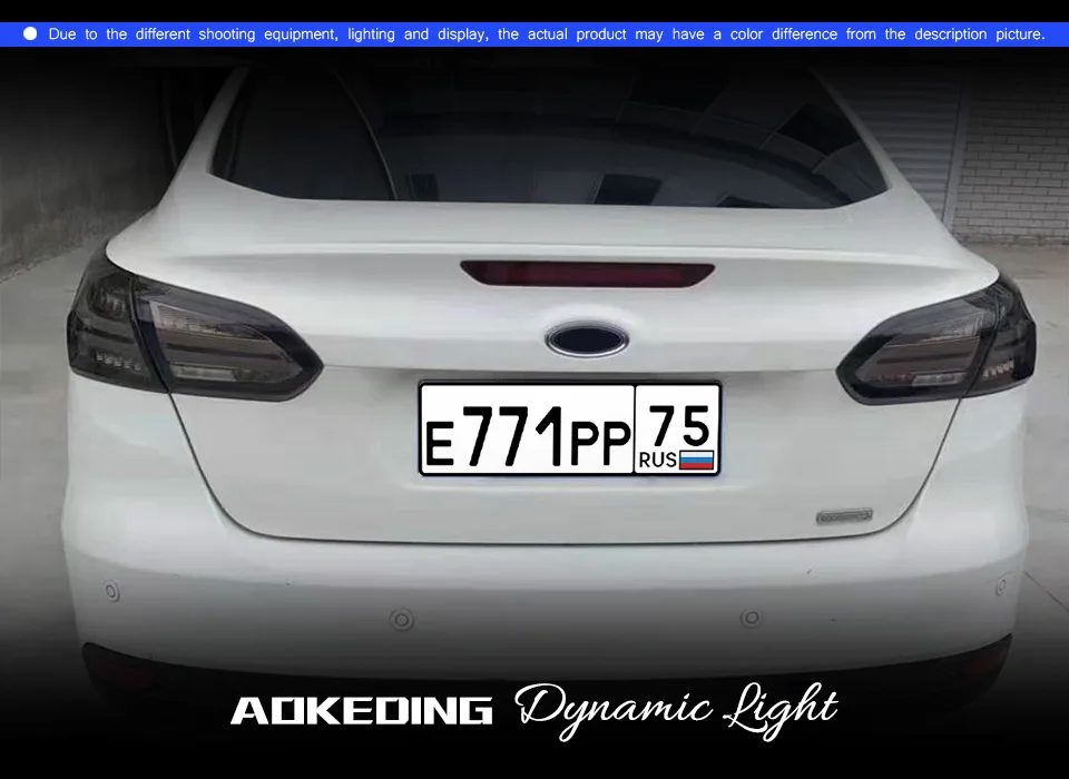 AKD автомобильный Стайлинг для Ford Focus задние фонари седан светодиодный задний фонарь задний багажная лампа крышка drl+ сигнал+ тормоз+ обратный