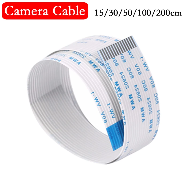 

Raspberry Pi Camera Flex Cable 15cm 30cm 50cm 1m 2m 15Pin FFC Flat Wire Cable For Raspberry Pi 3 Model B+ 4B 3B 2 Video Camera