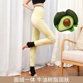 

NEW cashmere fashion leggings women girls Warm Winter Bright Velvet Knitted Thick Legging Super Elastic Pants panty hose