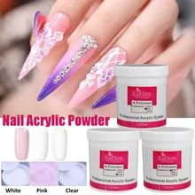 120 г акриловый порошок прозрачный розовый белый комплект серёжек-гвоздиков Полимер 3D ногтей кристаллическая Порошковая жидкость для ногтей полиудлинение гель Silp раствор