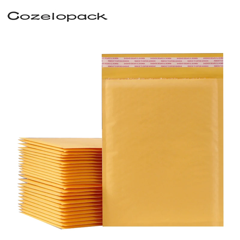 50PCS Kraft Buste della Bolla di Carta 15 dimensioni disponibile Borse Busta Con Bolla Imbottite buste di Spedizione Mailing Bag