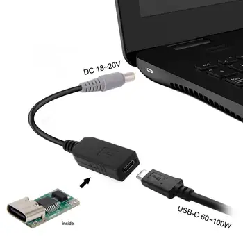 

USB 3.1 Type C USB-C to DC 20V 7.9*5.4mm Power Plug PD Emulator Trigger Charge Cable for Laptop 30cm