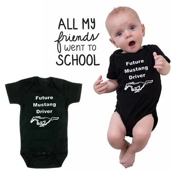 

Infant Newborn Baby Boy Girl Short Sleeve Letter Print Lock Up Your Daughters Cotton Jumpsuit Summer Baby Clothes