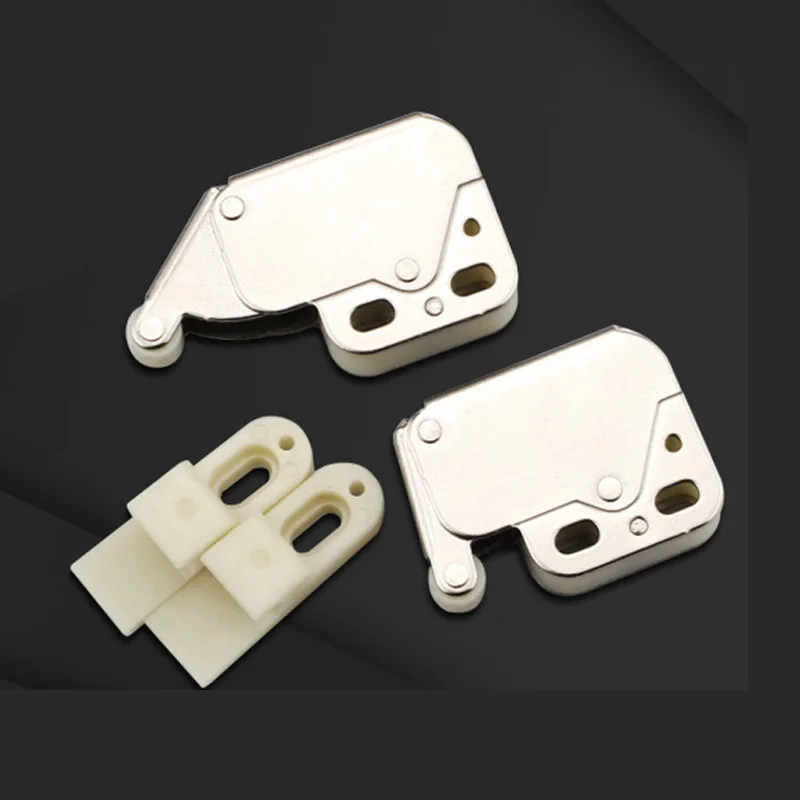 

4pcs Mini Cabinet Lock Pressure Push Closure Furniture Door Closet Wardrobe Security Hardware Locker Accessories