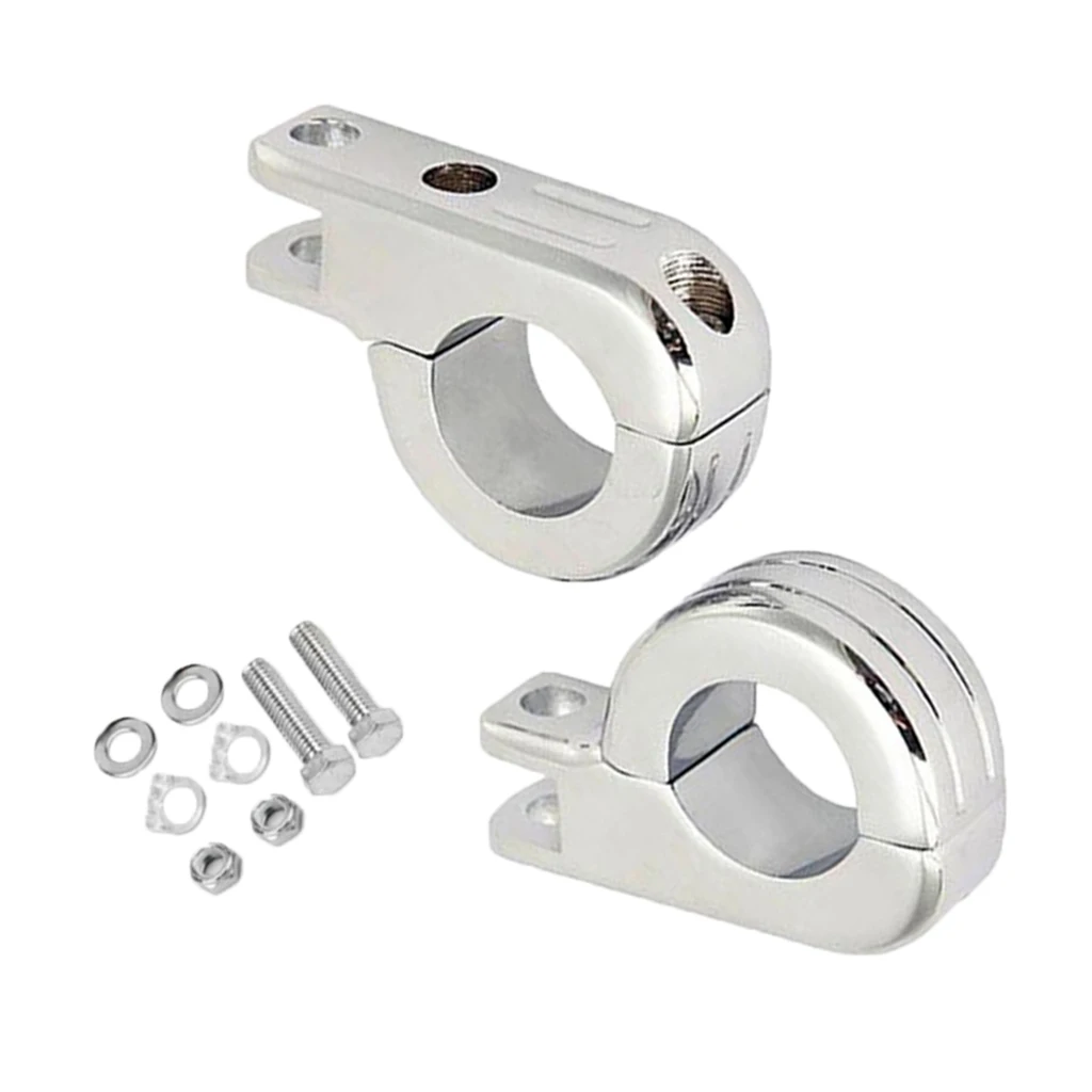 CNC aluminum alloy Highway Foot Peg Clamps Mount Kit for Harley 1-1/2'' 38mm Bar Engine Guard
