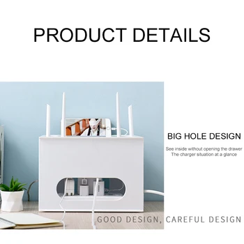 

Wifi Box Router Storage Box Wireless Plug Board Socket Bracket Cable Home Decor Storage Organizer Wire Storage Container Box