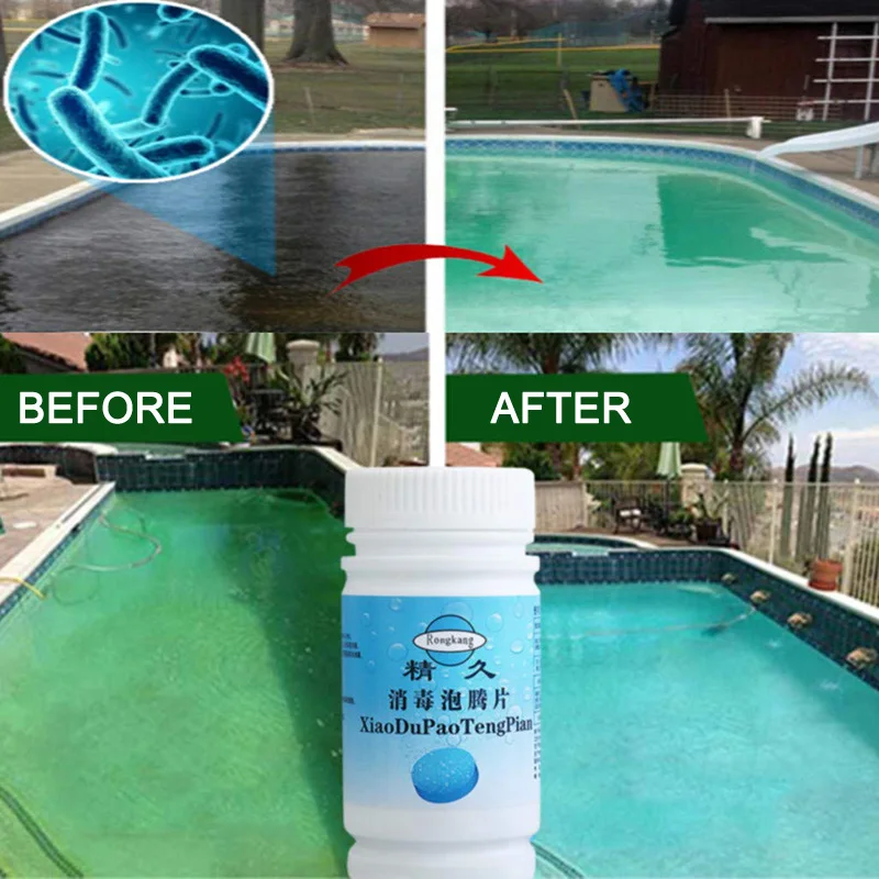 

Swimming Pool Cleaning Tablet Disinfection Effervescent Effectively Protection BJStore