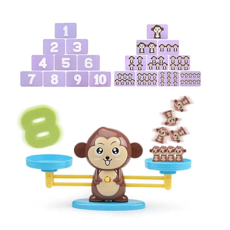 Kids Puzzle Balance Toy Math Plus and Minus Game Kindergarten Teaching Props for Girls Boys Fun Education Children Gifts Toys