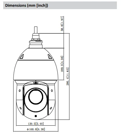 Dahua 4MP 25x Starlight IR PTZ AI сетевая камера мощный 25x оптический зум IR 100 м PTZ камера SD49425XB-HNR POE