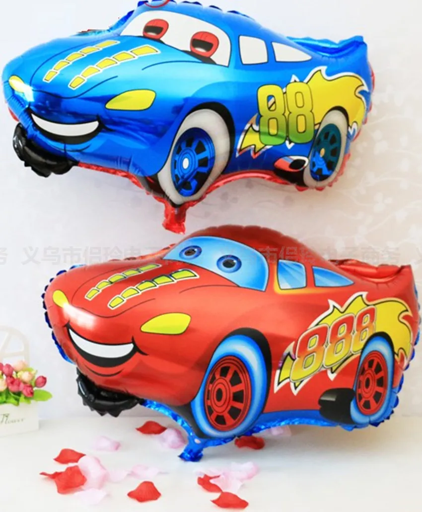 Международная торговля, стиль, Рекомендуемая детская игра-Лепка McQueen, автомобильный воздушный шар из фольги, мульти-смешанная партия, мультяшный гелий