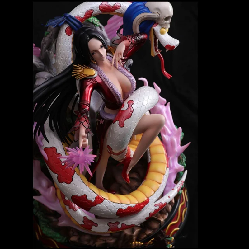 One Piece Gk Statue Nine Snakes And Pirates Pirate Empress Boa Hancock Flash Legs Resin Action Figure Collection Model Toys C2 Action Figures Aliexpress