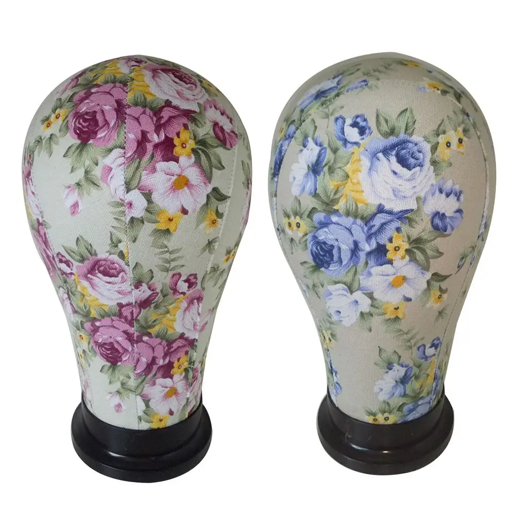 

Canvas Mannequin Head Model for Hair Extension Wig Making Cap Display Stand