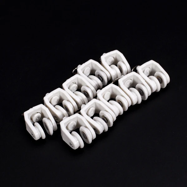 10pcs  Curtain Track Glider Drape Rail Runner Gliding For Basement
