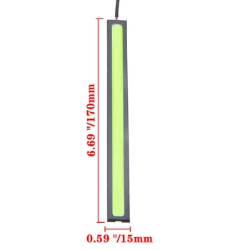 

Strip LED Light Cob Driving Green Aluminum Shell+COB DC 12V 500LM 4pcs